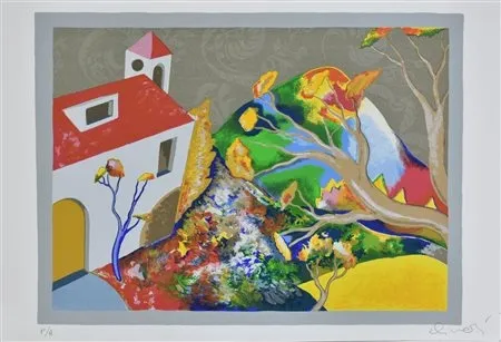 石版画 Alinari - Cascinale