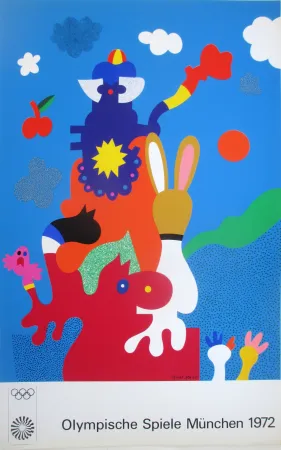 丝网印刷 Alt - OL 1972 - original colour silkscreen