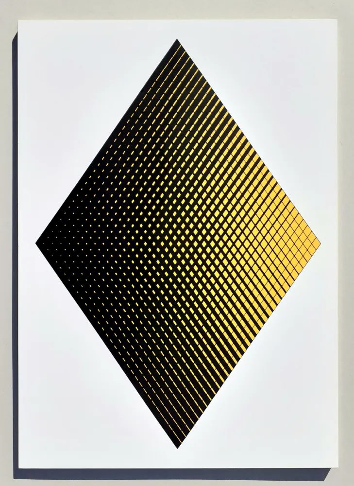 丝网印刷 Alviani - Senza titolo