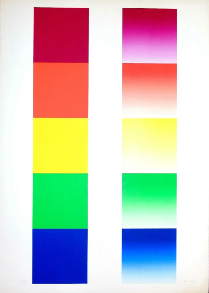 丝网印刷 Alviani - Senza titolo