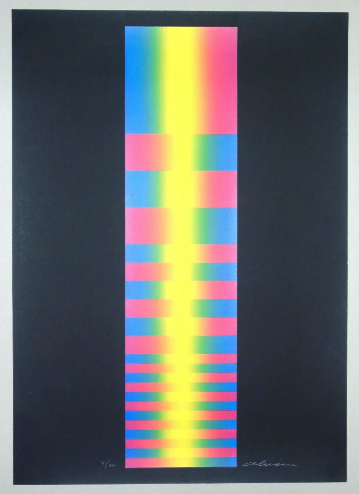 石版画 Alviani - Untitled