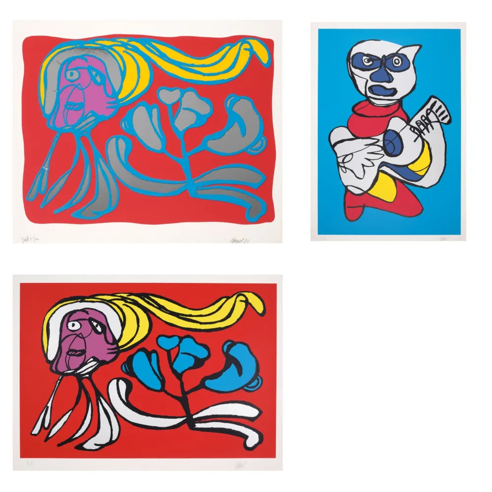 复数作品 Appel - A Group of 3 Screenprints