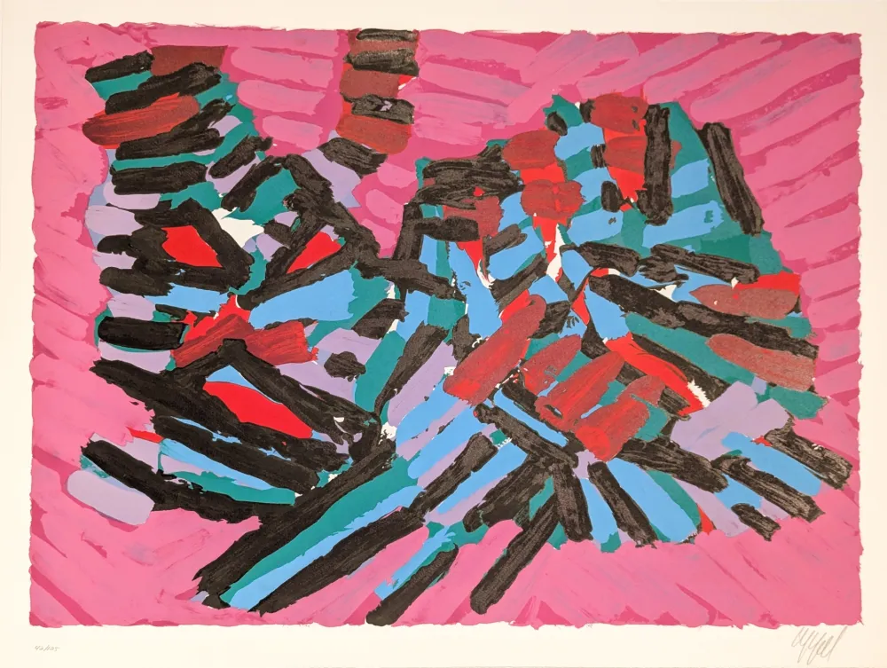 石版画 Appel - About a Cat 