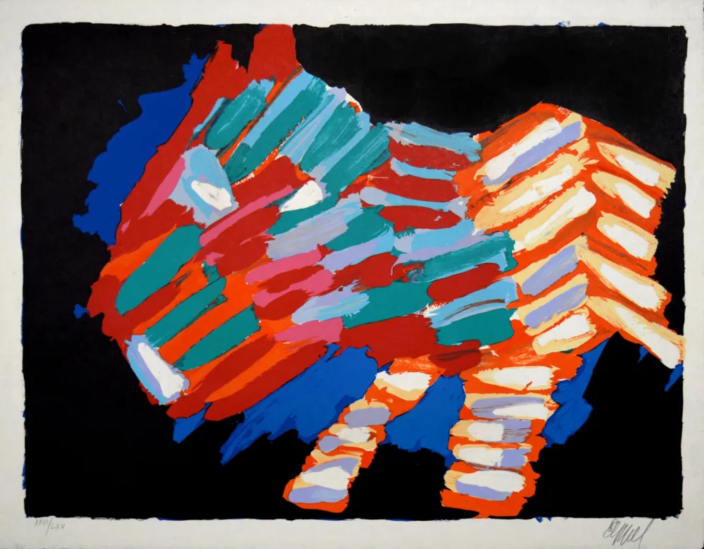 石版画 Appel - Cat In The Night, 1978 - Hand-signed!