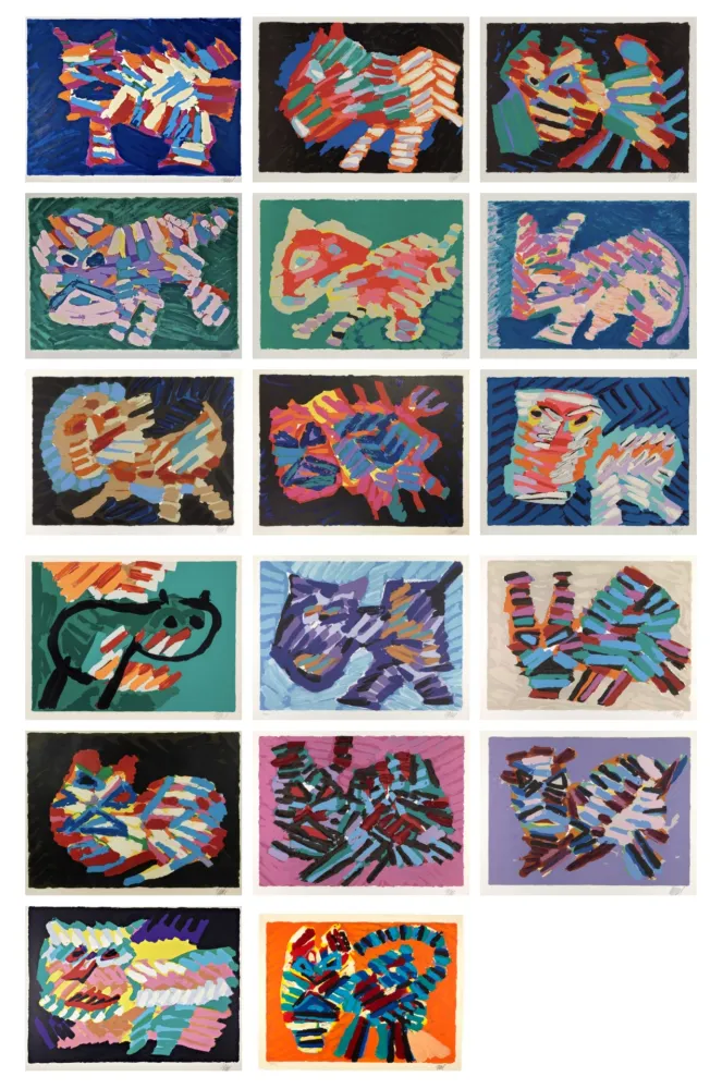 石版画 Appel - Cats