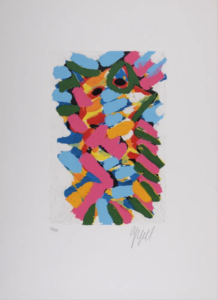 丝网印刷 Appel - Composition, c. 1970 - Hand-signed & numbered