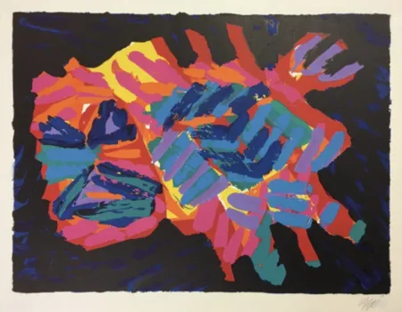 石版画 Appel - Devil Cat