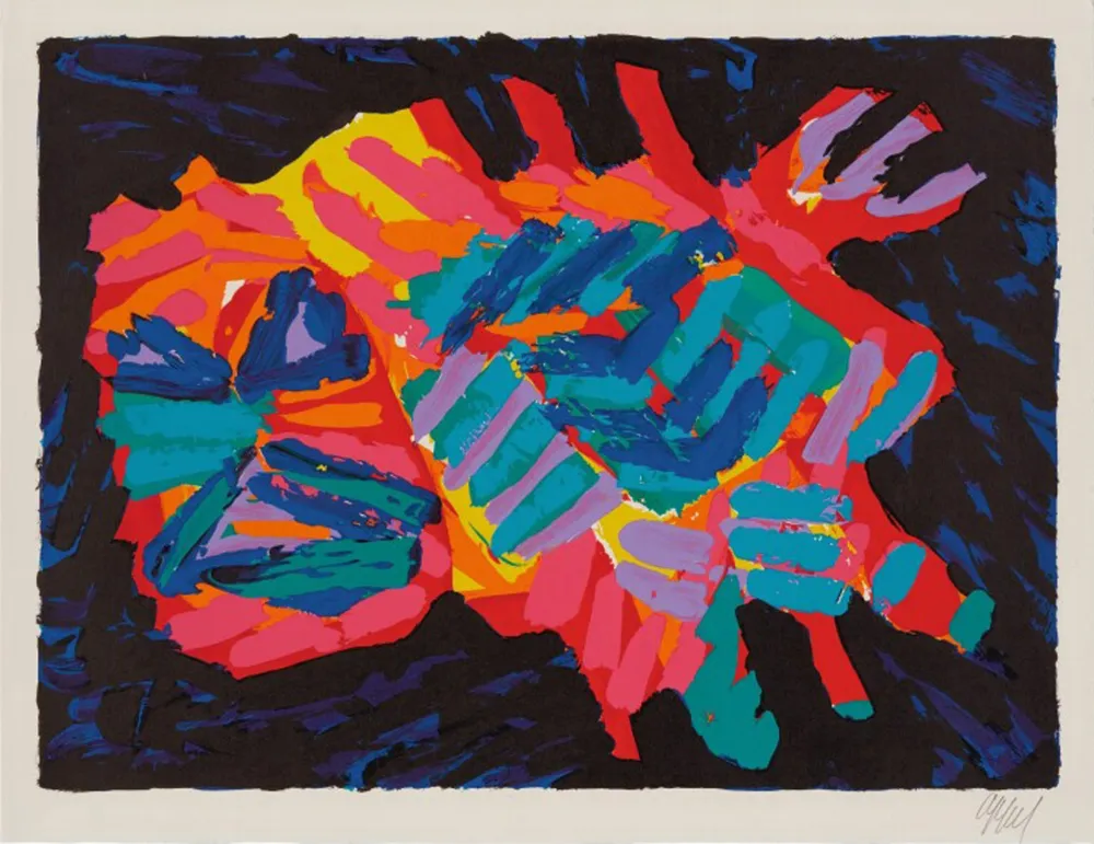 石版画 Appel - Devil Cat