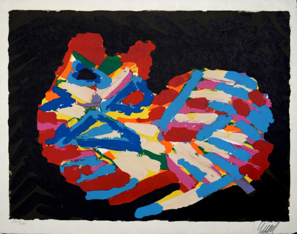 石版画 Appel - House Cat, 1978 - Hand-signed!