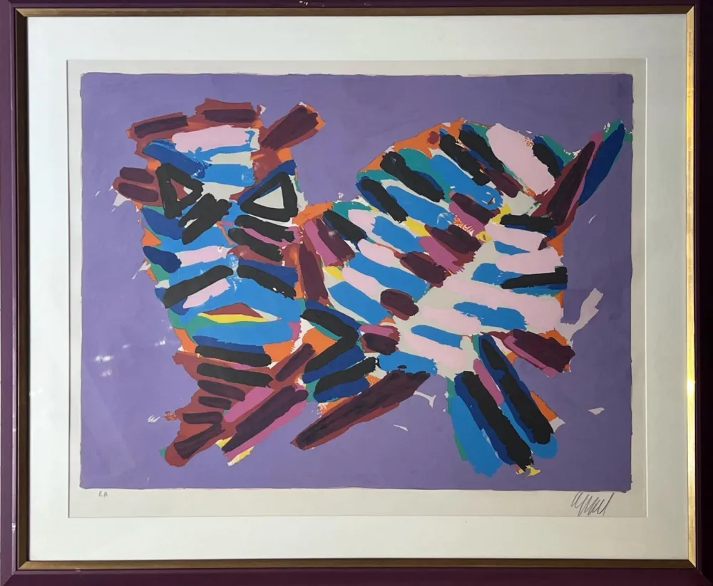 石版画 Appel - Innocent cat 