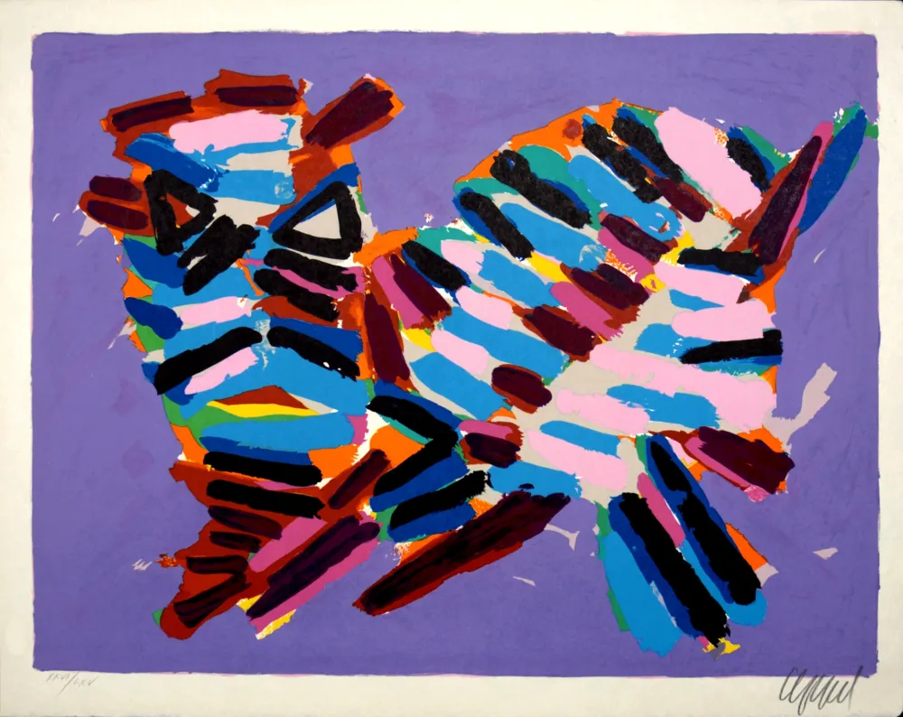 石版画 Appel - Innocent Cat, 1978 - Hand-signed!