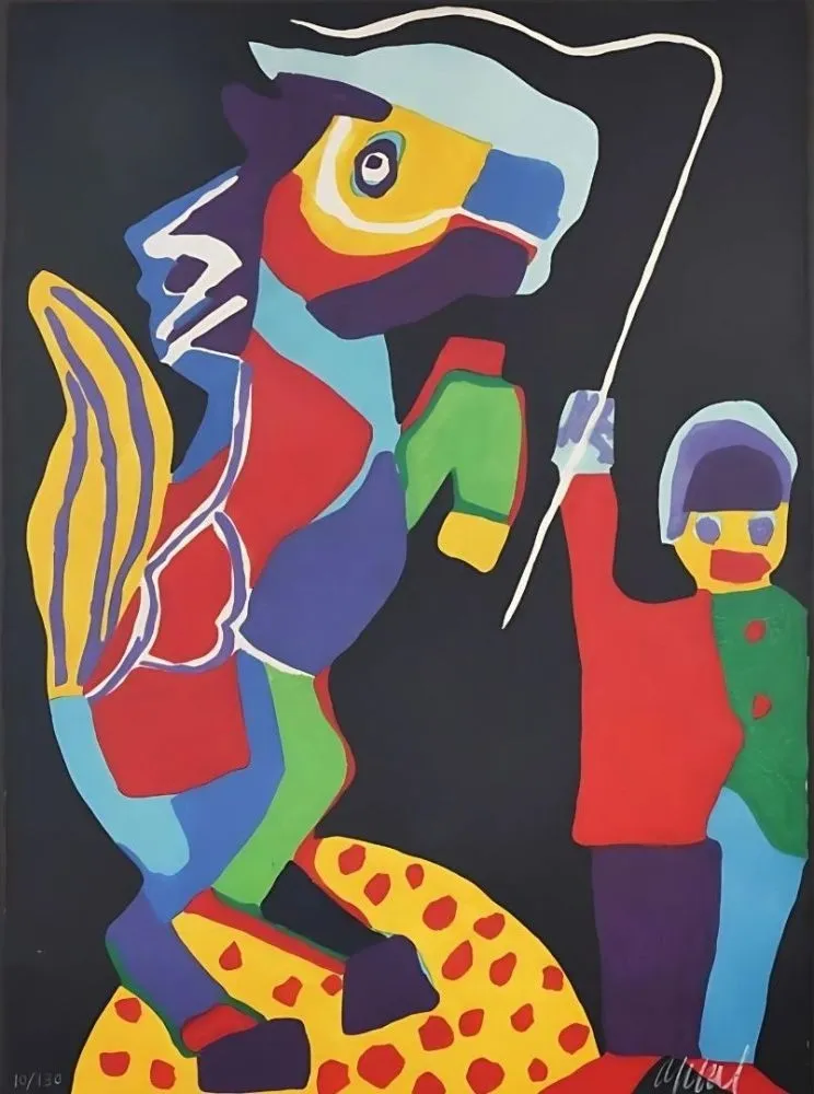 木刻 Appel - On voit marcher toutes les Couleurs