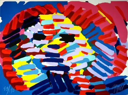 石版画 Appel - Once I was the sun