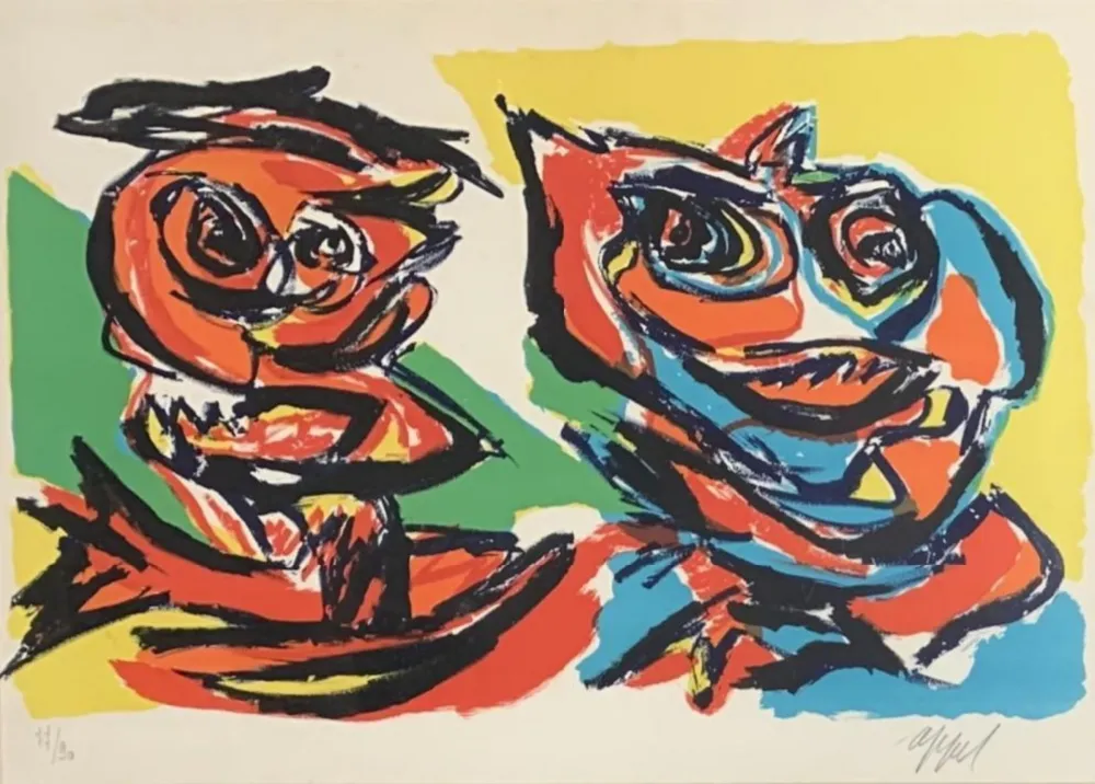 石版画 Appel - Personnages, ca.