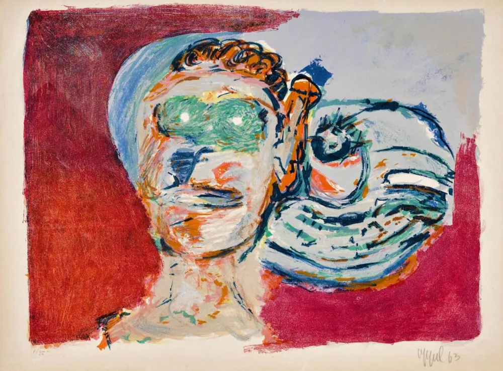 石版画 Appel - Regard vers l'infini