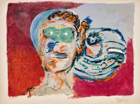 石版画 Appel - Regard vers l'infini