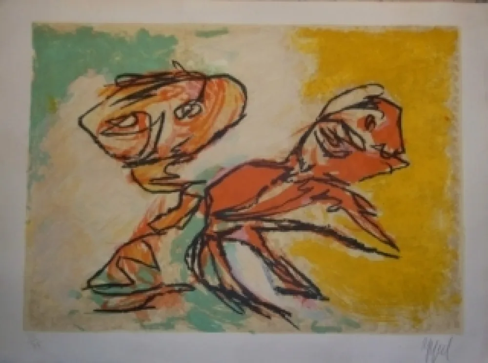 石版画 Appel - Sans titre