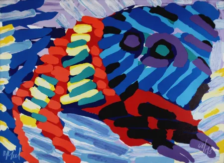 丝网印刷 Appel - See me running again, 1978 - Hand-signed!