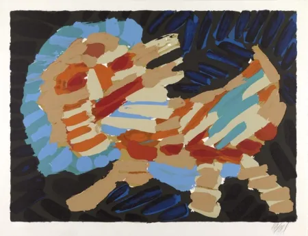 石版画 Appel - Smiling Cat