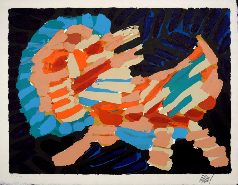 石版画 Appel - Smiling Cat, 1978 - Hand-signed!