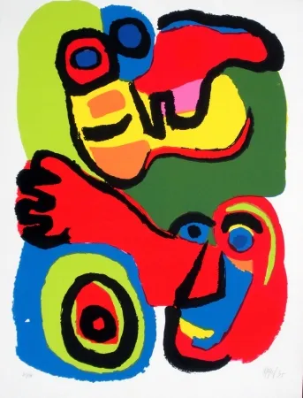 石版画 Appel - Visage 1