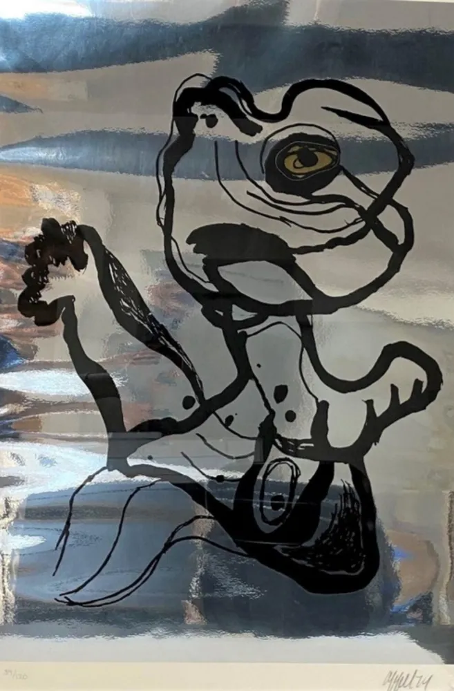 丝网印刷 Appel - Woman With the Golden Eye