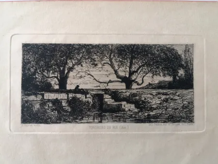 蚀刻版画 Appian - Environs de Rix. (Ain)