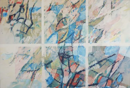 石版画 Arabis - Composition abstraite