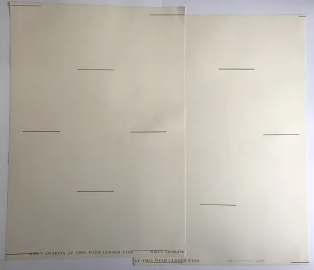 石版画 Arakawa - When looking at this with closed eyes