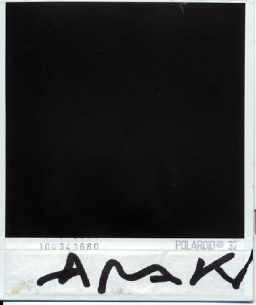 摄影 Araki - Parte trasera de la polaroid