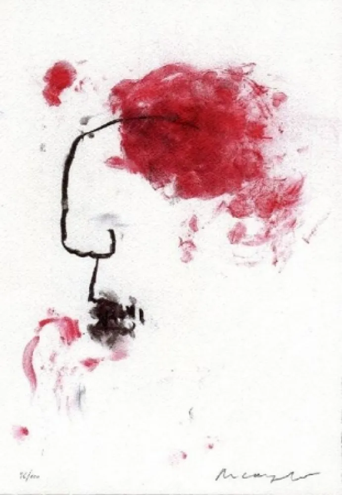 石版画 Arcangelo - Senza titolo