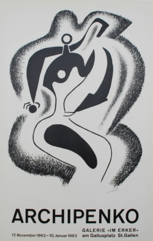 石版画 Archipenko - Le sculpteur (The Sculptor)