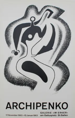 石版画 Archipenko - Le sculpteur (The Sculptor)