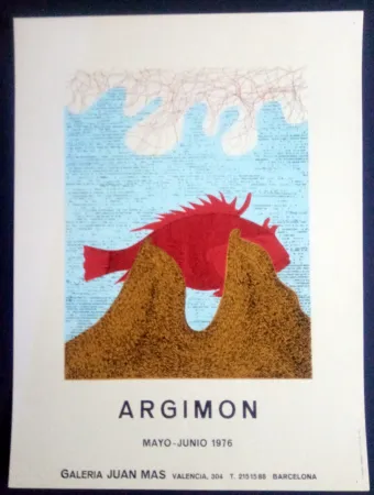 海报 Argimon - ARGIMON - MAYO JUNIO 1976 - GALERIA JUAN MAS