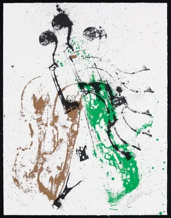 丝网印刷 Arman - Accords à cordes II