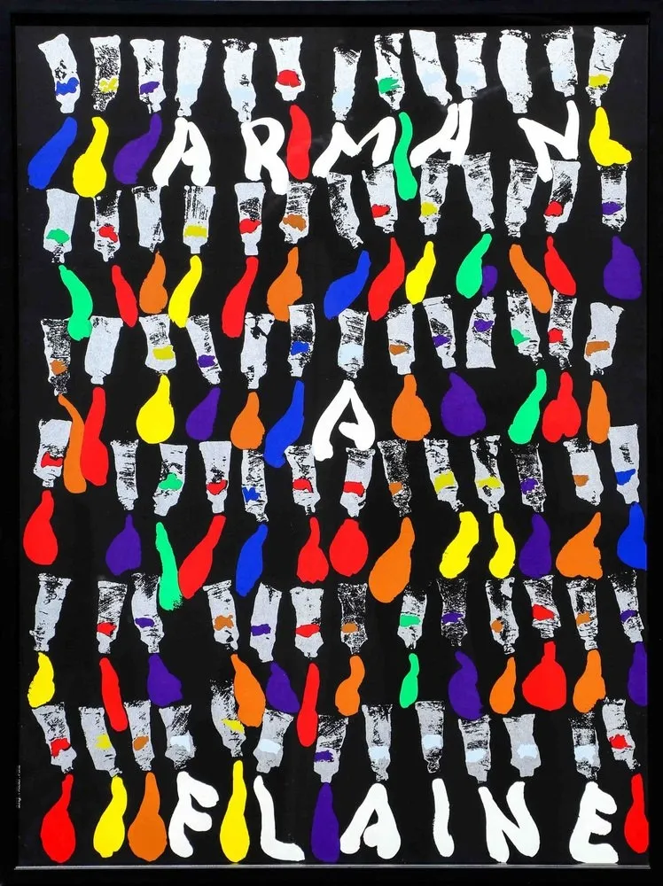 丝网印刷 Arman - Arman a Flaine, 1981, Large Screenprint