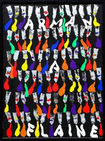 丝网印刷 Arman - Arman a Flaine, 1981, Large Screenprint