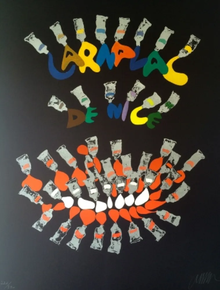 石版画 Arman - Carnaval de Nice