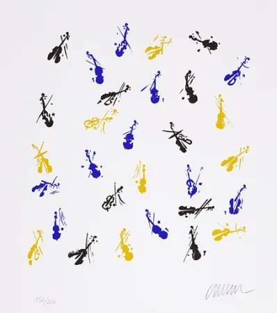 丝网印刷 Arman - Fiddlemania II