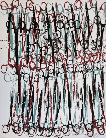 石版画 Arman - Gothic