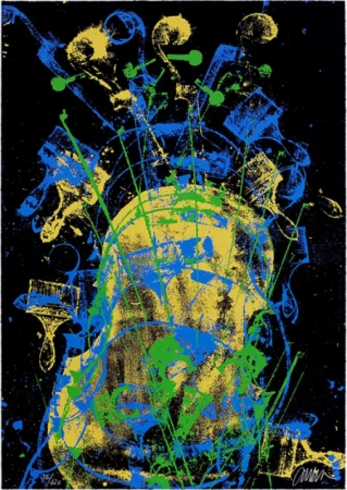 丝网印刷 Arman - Melody for Strings 3