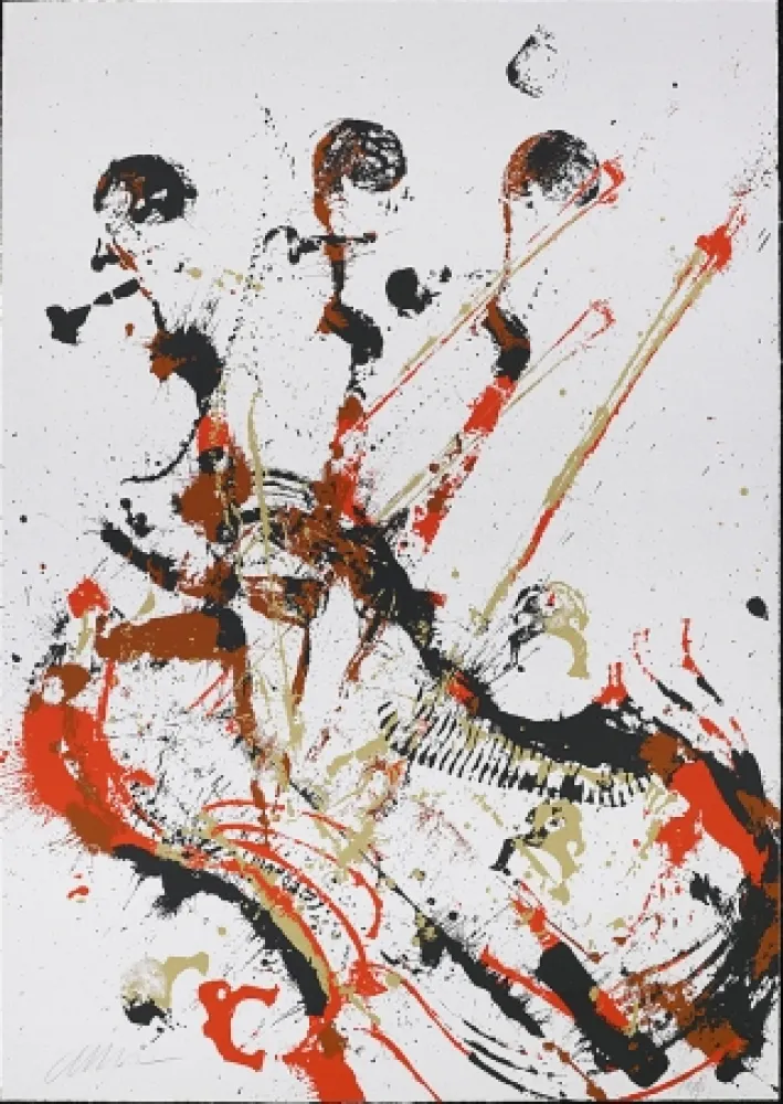 丝网印刷 Arman - Melody for Strings II