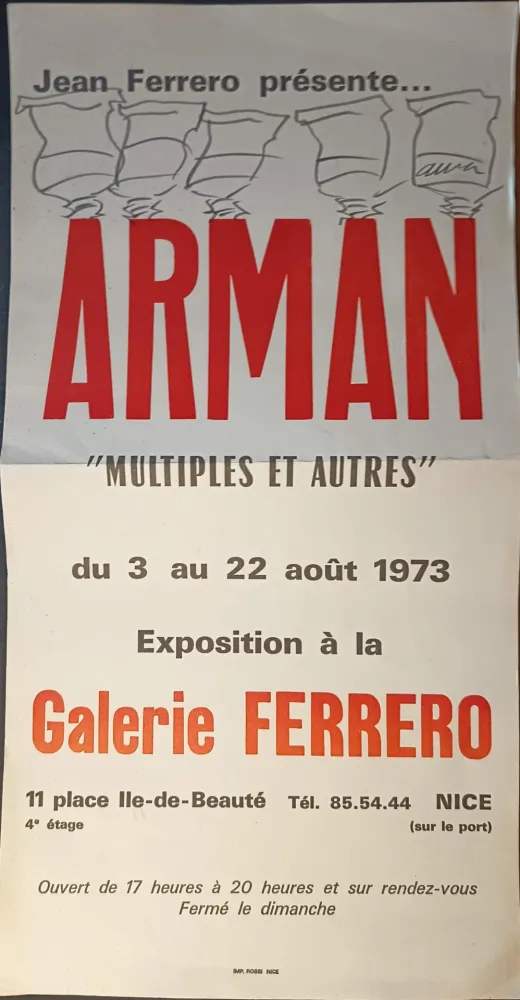 海报 Arman - '' Multiples et Autres ''