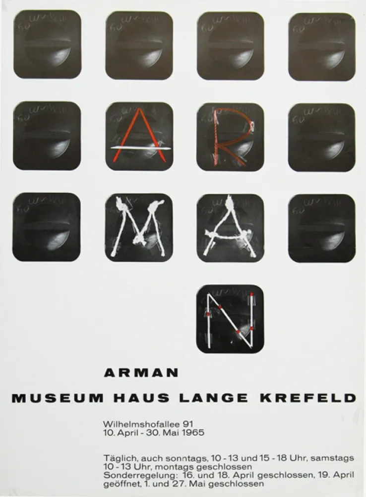 海报 Arman - '' Museum Haus Lange ''  Krefeld