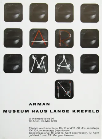 海报 Arman - '' Museum Haus Lange ''  Krefeld