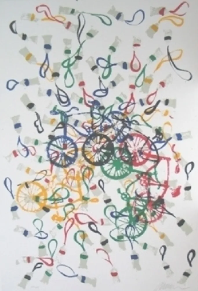 石版画 Arman - Olympique 92