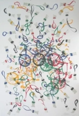 石版画 Arman - Olympique 92