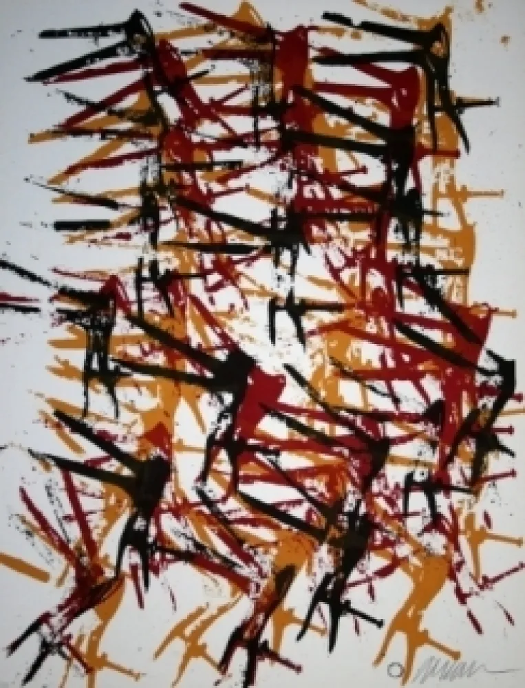 石版画 Arman - Pinces