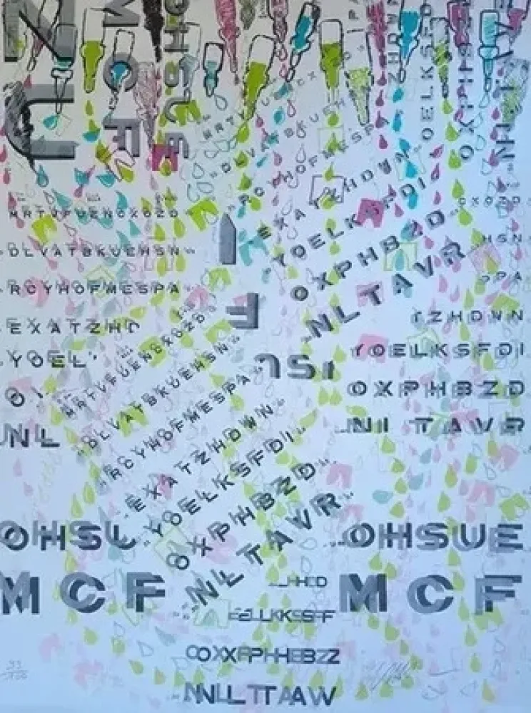 石版画 Arman - Pour Allergancirca (1995)