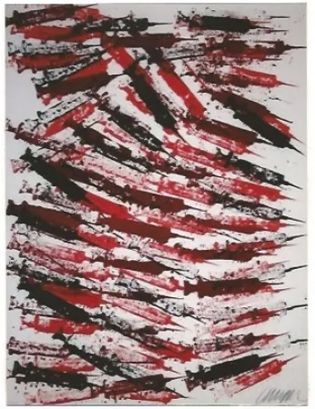 石版画 Arman - Seringues